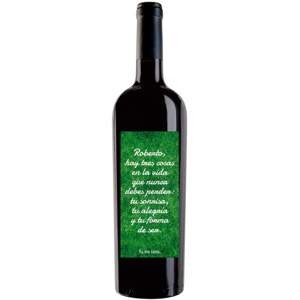 Botella de vino personalizada L002