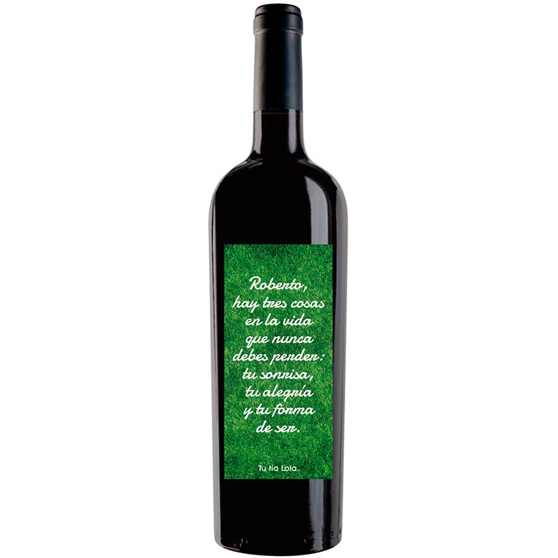 Botella de vino personalizada L002