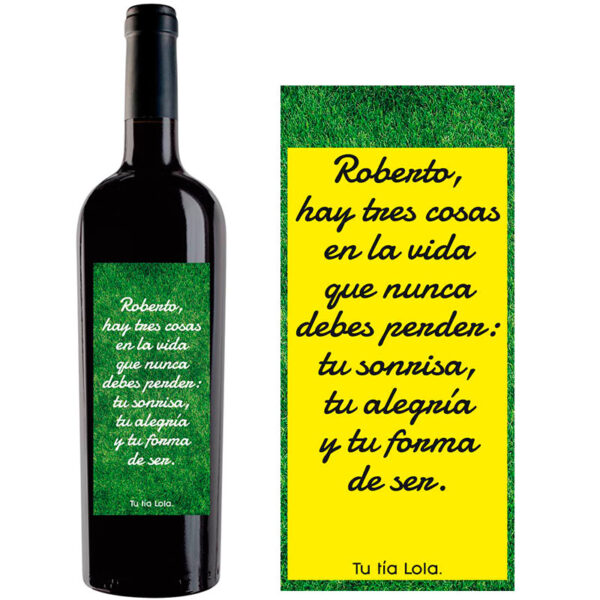 Botella de vino personalizada L002 - Imagen 2