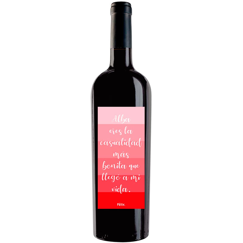 Botella de vino personalizada L004