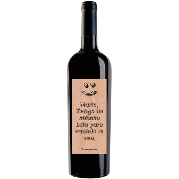 Botella de vino personalizada L005