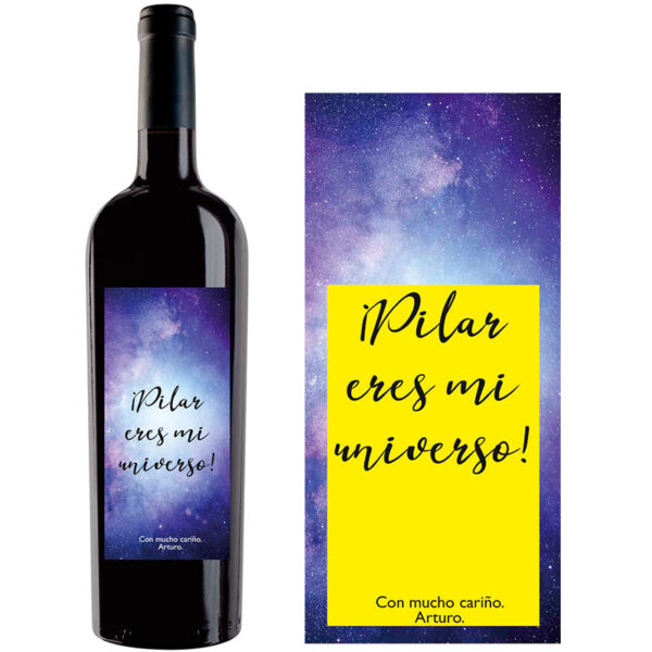 Botella de vino personalizada L006 - Imagen 2