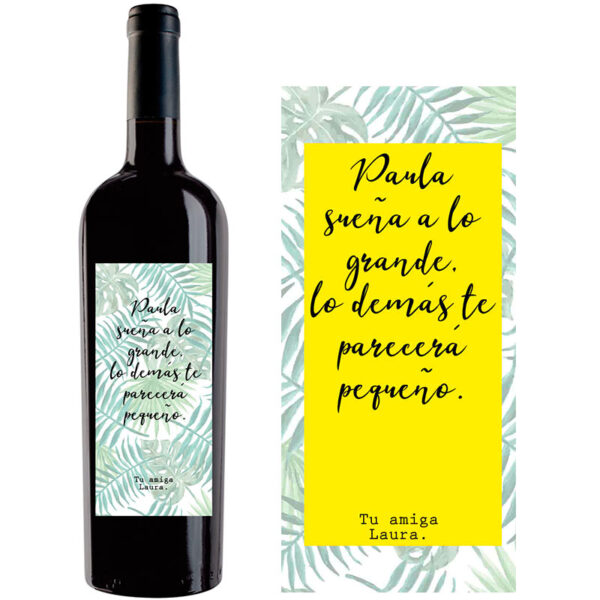 Botella de vino personalizada L007 - Imagen 2