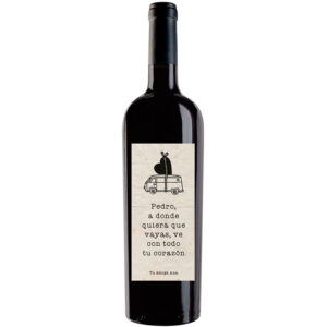 Botella de vino personalizada L008
