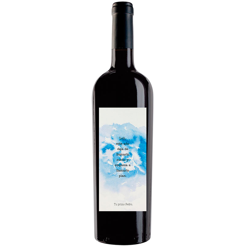 Botella de vino personalizada L009