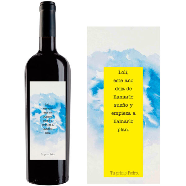 Botella de vino personalizada L009 - Imagen 2