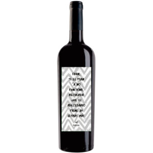 Botella de vino personalizada L012