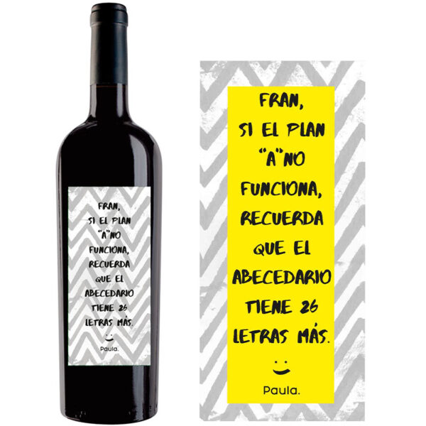 Botella de vino personalizada L012 - Imagen 2