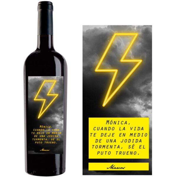 Botella de vino personalizada L013 - Imagen 2