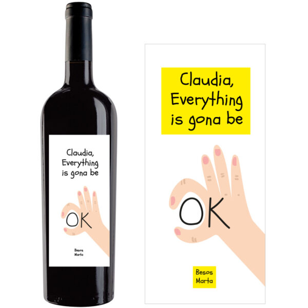 Botella de vino personalizada L015 - Imagen 2