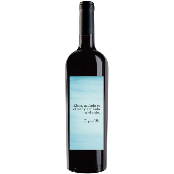 Botella de vino personalizada L017
