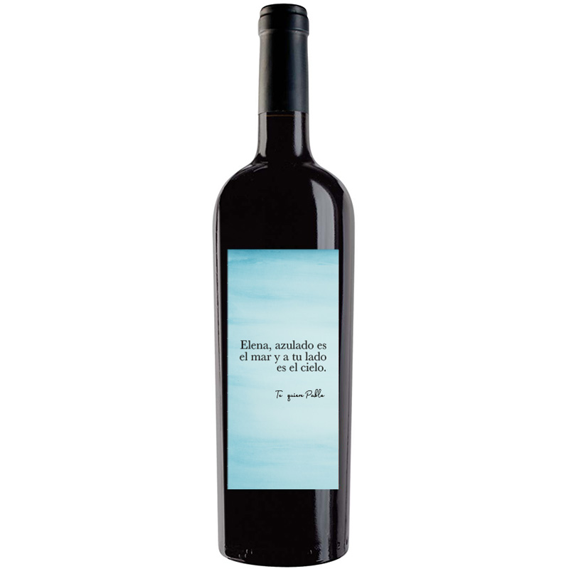 Botella de vino personalizada L017