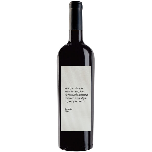 Botella de vino personalizada L018