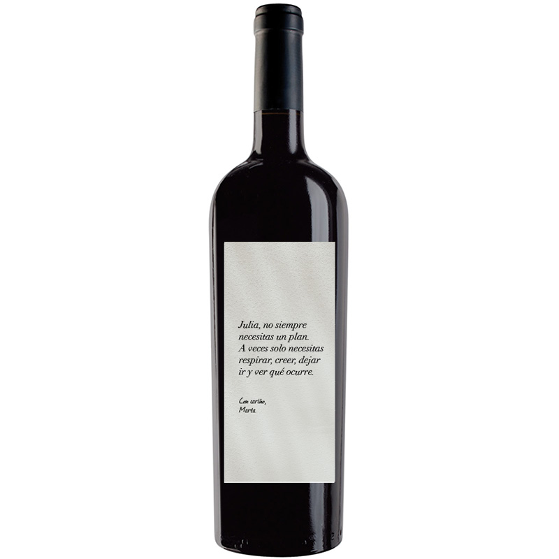 Botella de vino personalizada L018