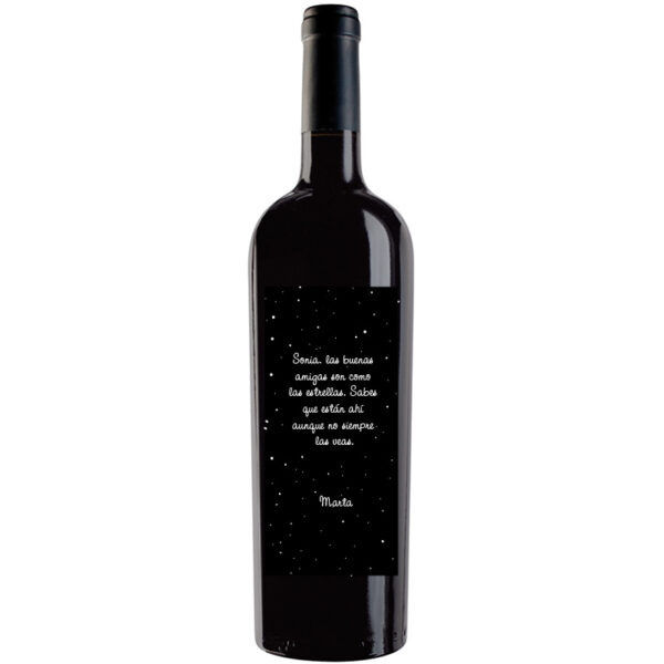 Botella de vino personalizada L019