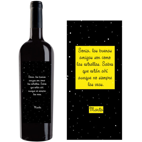 Botella de vino personalizada L019 - Imagen 2