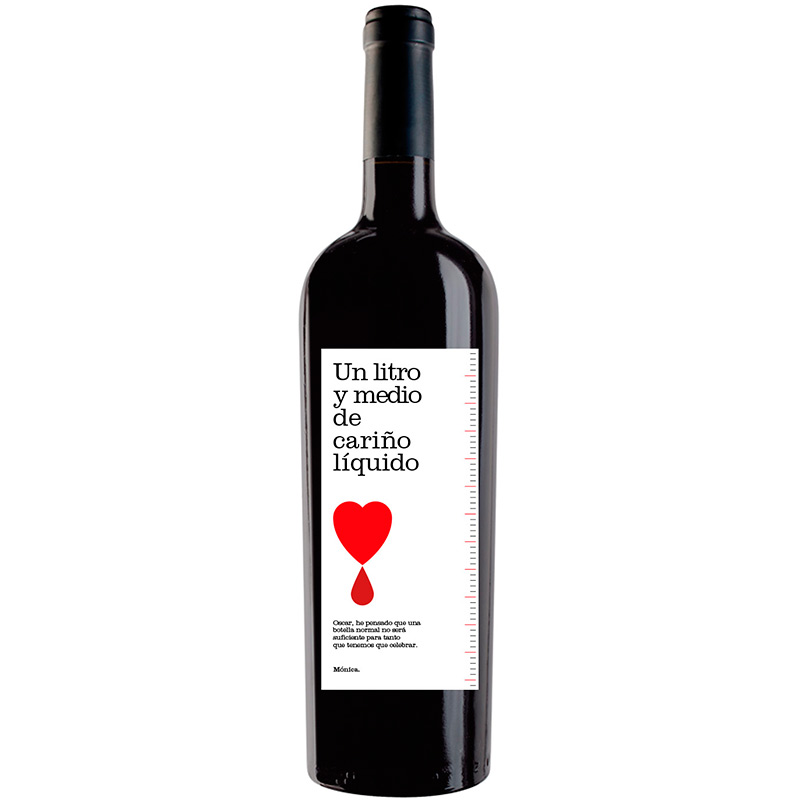 Botella de vino personalizada R001