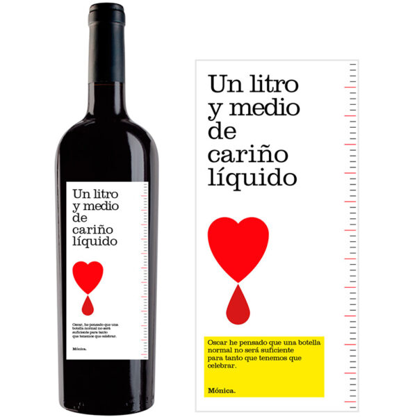 Botella de vino personalizada R001 - Imagen 2