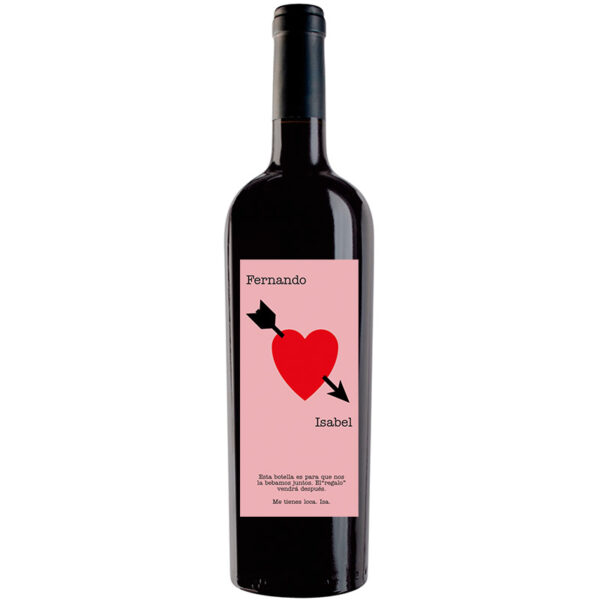 Botella de vino personalizada R002