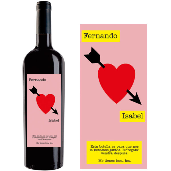 Botella de vino personalizada R002 - Imagen 2