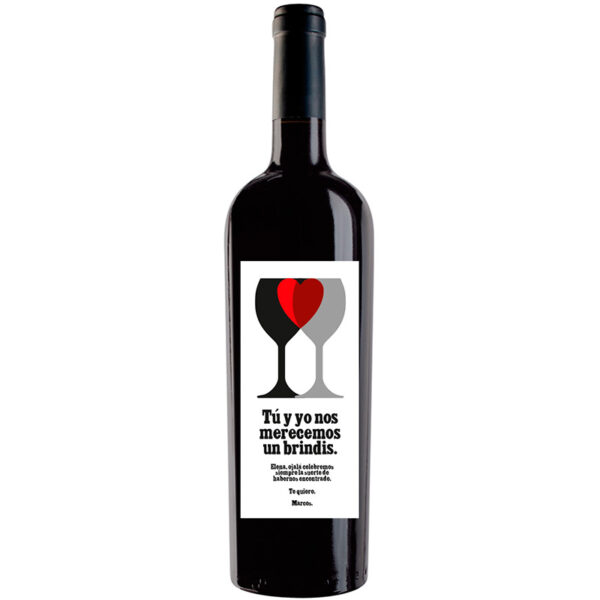 Botella de vino personalizada R004