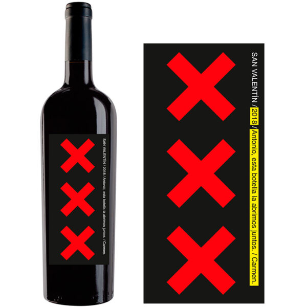 Botella de vino personalizada R009 - Imagen 2