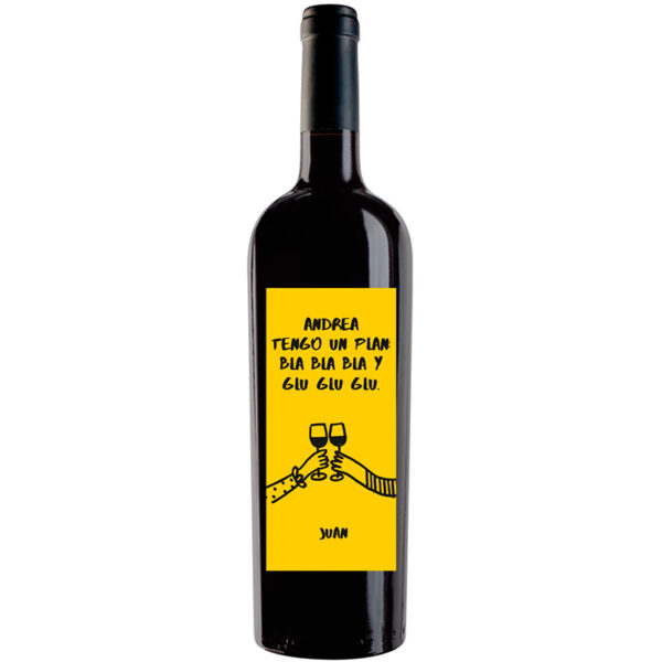 Botella de vino personalizada R012