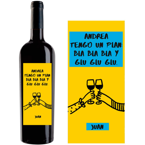 Botella de vino personalizada R012 - Imagen 2