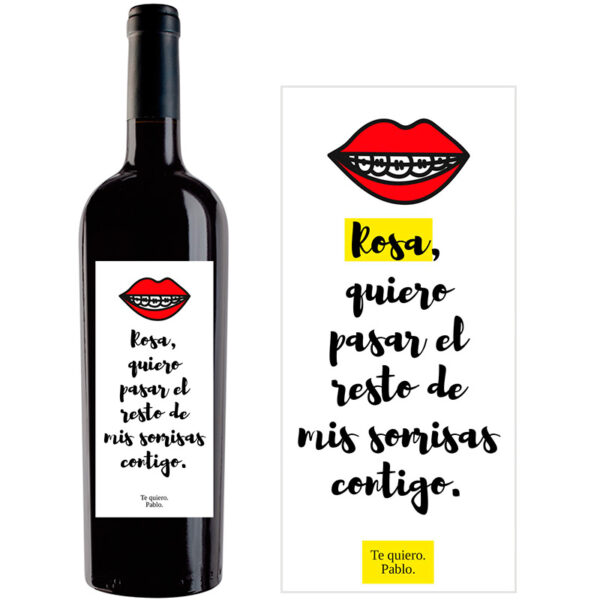 Botella de vino personalizada R013 - Imagen 2