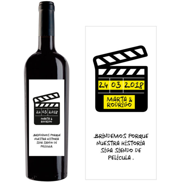Botella de vino personalizada R016 - Imagen 2
