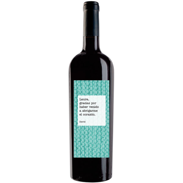 Botella de vino personalizada R018