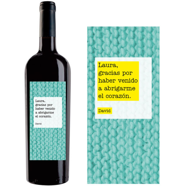 Botella de vino personalizada R018 - Imagen 2