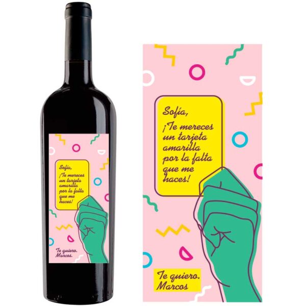 Botella de vino personalizada R019 - Imagen 2