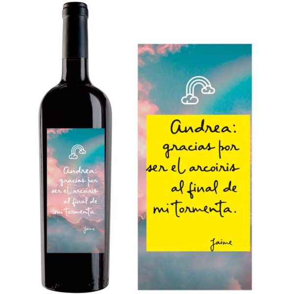 Botella de vino personalizada R020 - Imagen 2