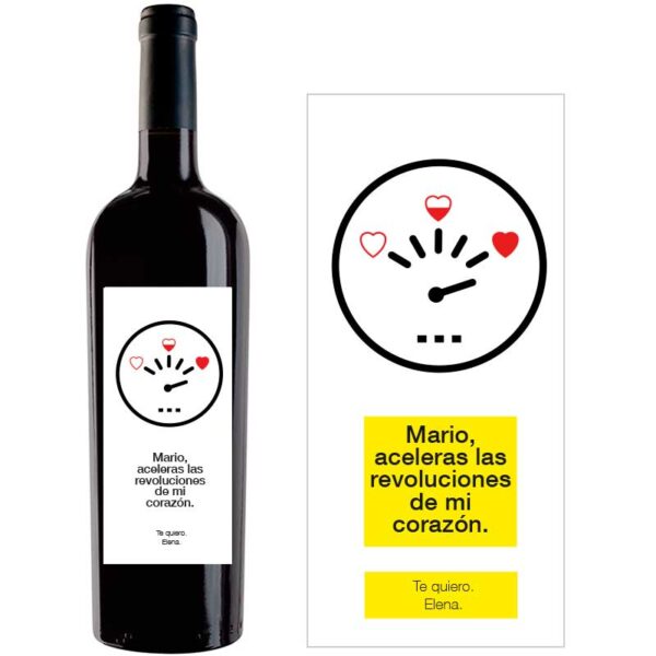 Botella de vino personalizada R022 - Imagen 2