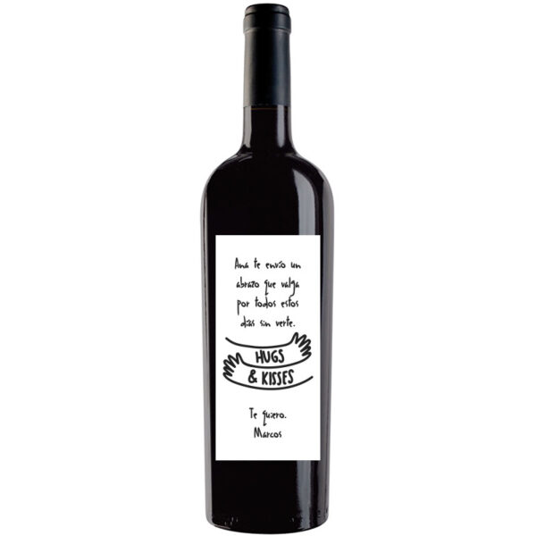Botella de vino personalizada R025