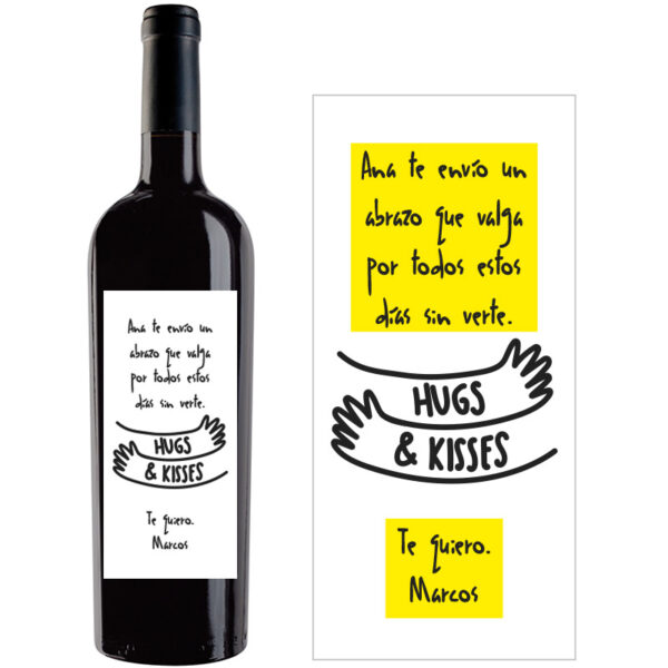 Botella de vino personalizada R025 - Imagen 2