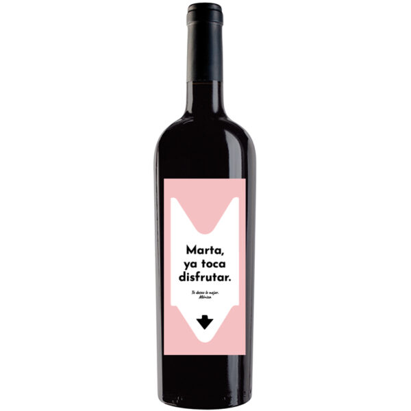 Botella de vino personalizada R027