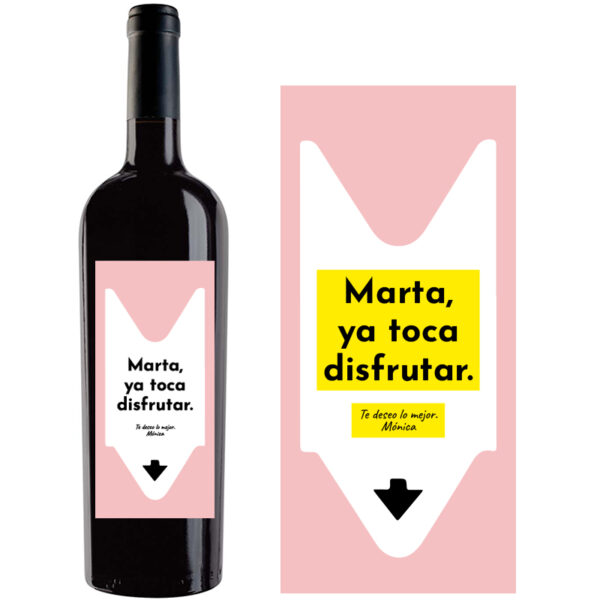 Botella de vino personalizada R027 - Imagen 2