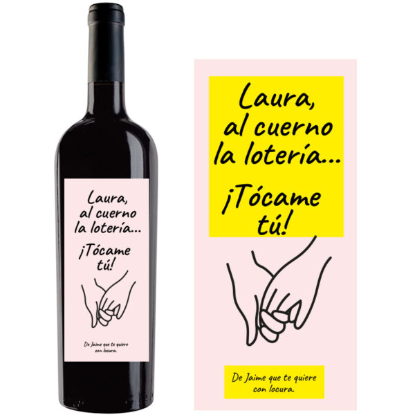 Botella de vino personalizada R029 - Imagen 2