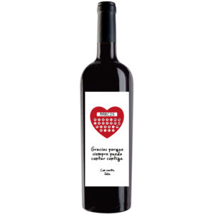 Botella de vino personalizada R032