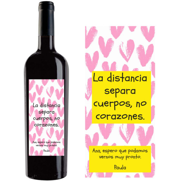 Botella de vino personalizada R034 - Imagen 2