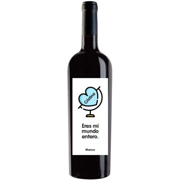 Botella de vino personalizada R035
