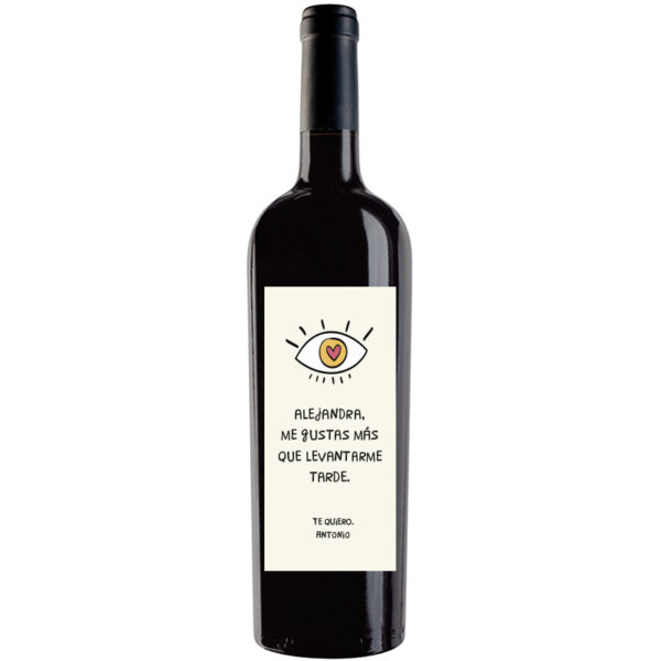 Botella de vino personalizada R036