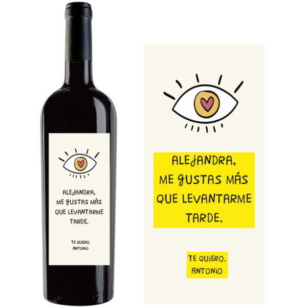 Botella de vino personalizada R036 - Imagen 2