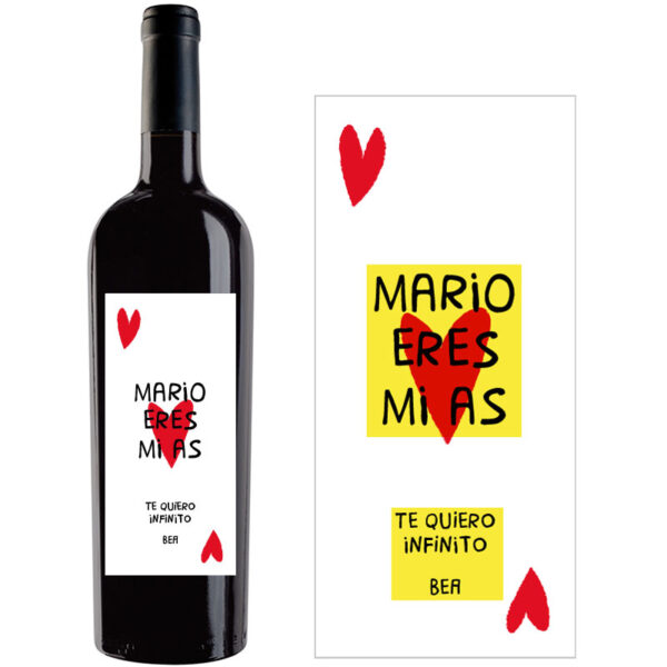Botella de vino personalizada R037 - Imagen 2