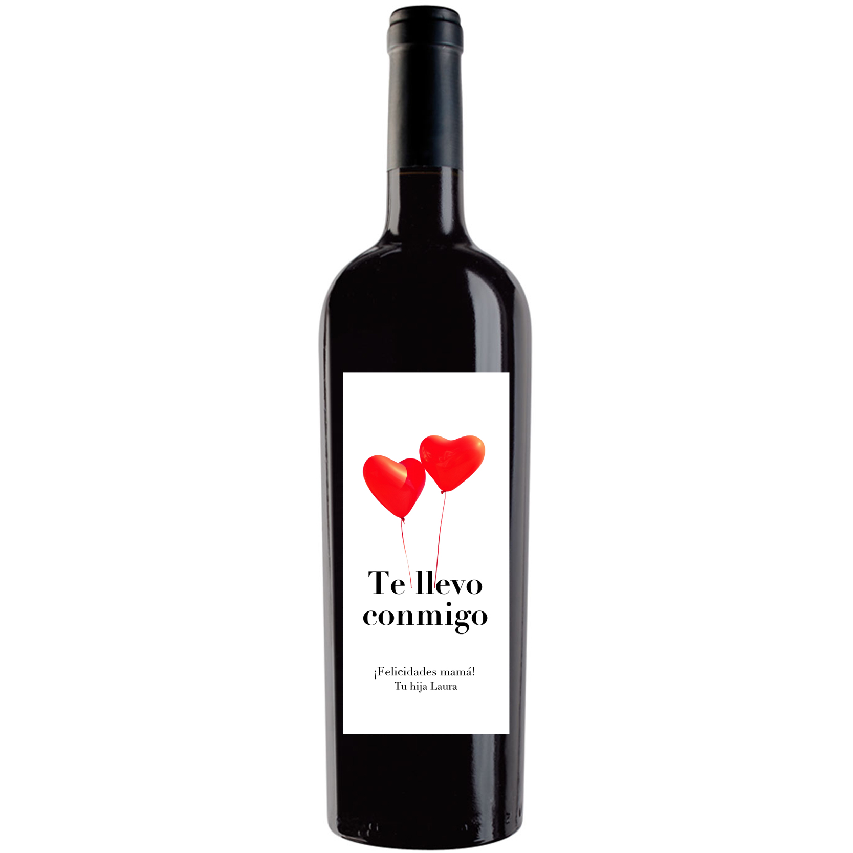 Botella de vino personalizada F023