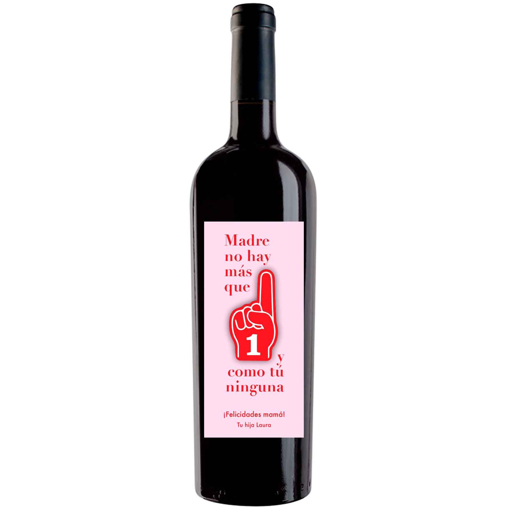Botella de vino personalizada F024