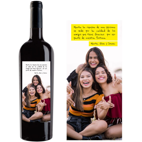 Botella de vino personalizada con foto 003 - Imagen 2