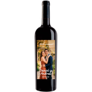 Vino personalizado con tu foto para invitación boda